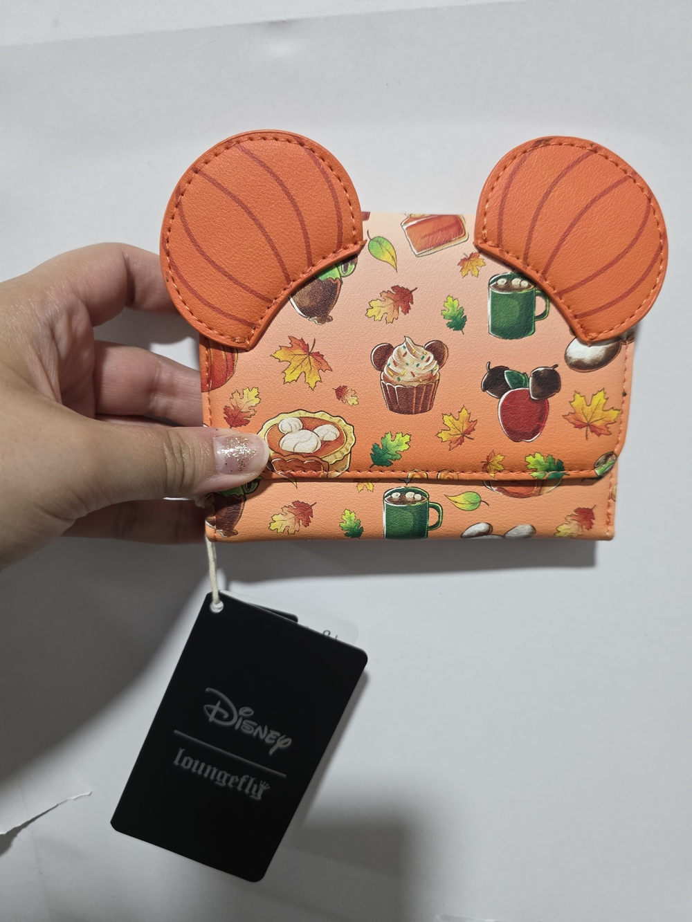 Loungefly Orange Autumn Mickey Ear Wallet